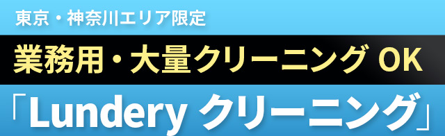 業務用・大量クリーニングOK　Lundery クリーニング　